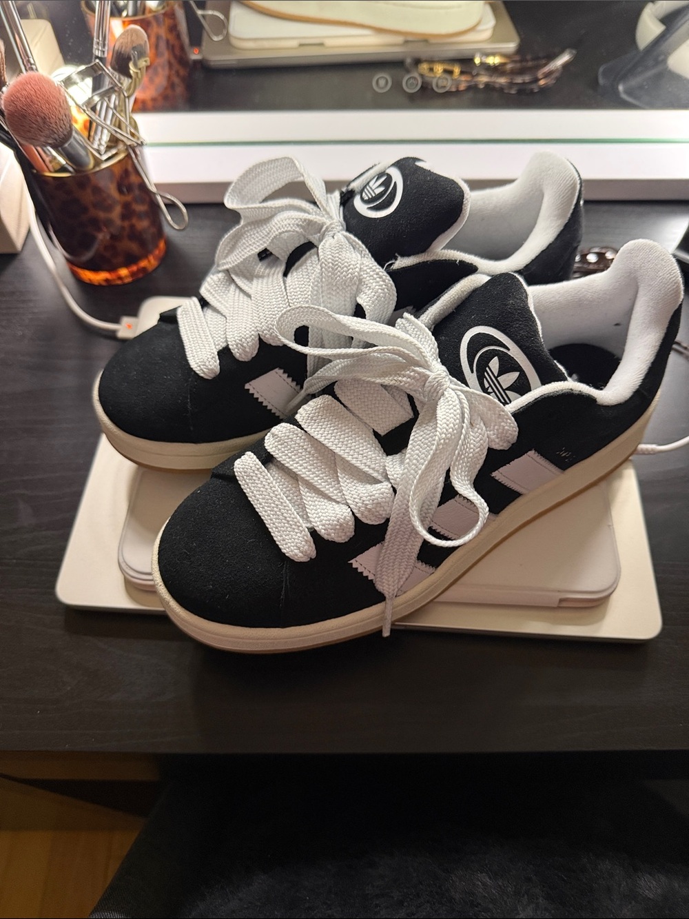 Black Adidas Campus Shoes